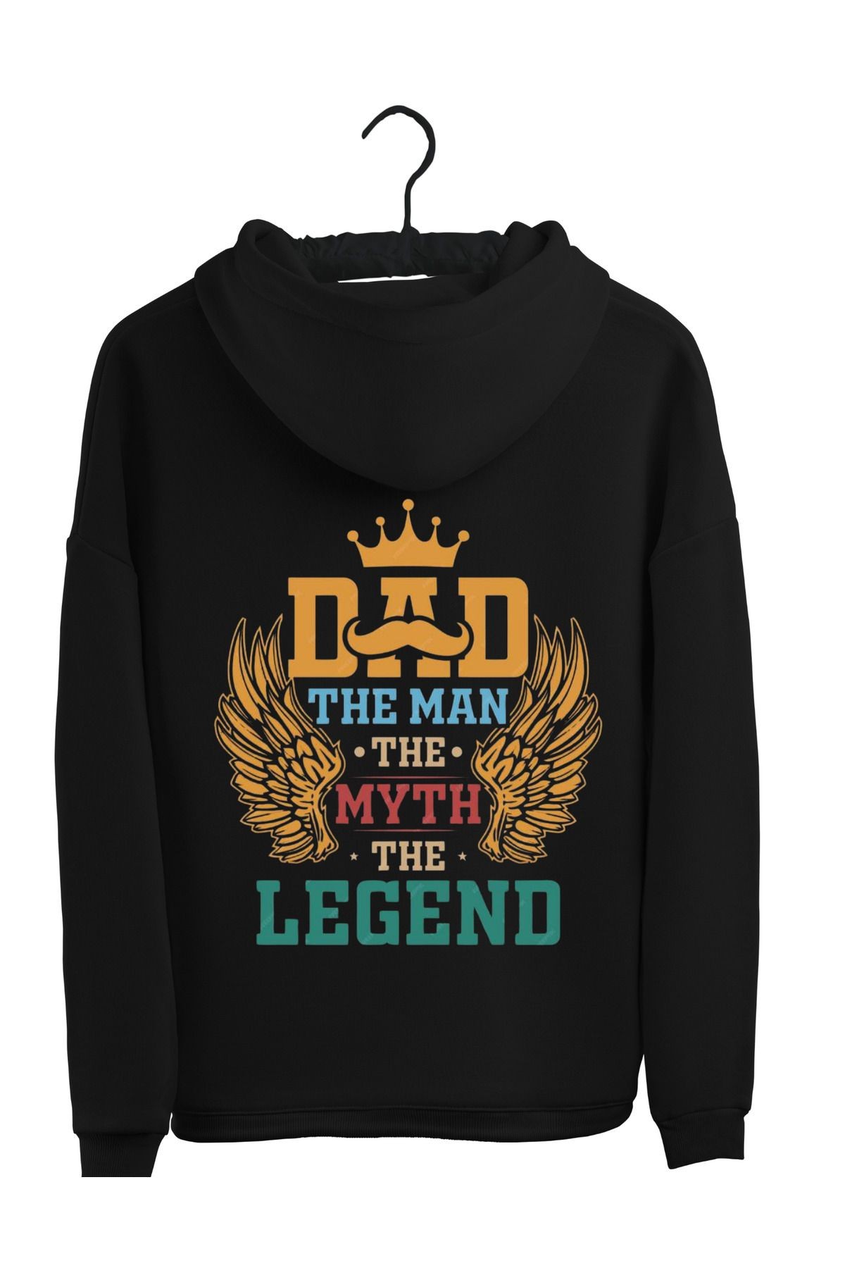 Efsane Baba Konseptli Kapşonlu Sweatshirt