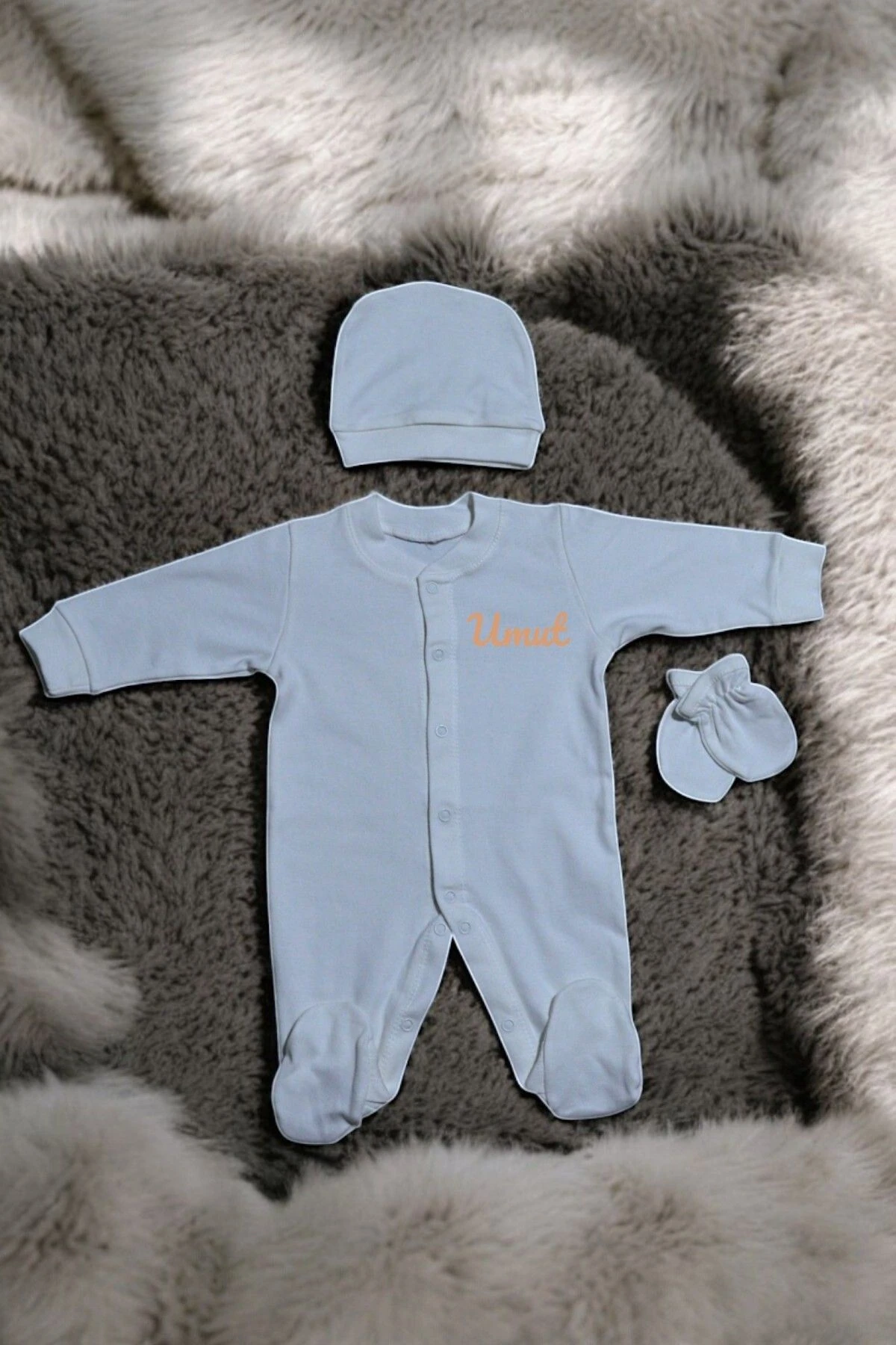 Kişiye Özel Tasarımlı Bebek Tulum Set