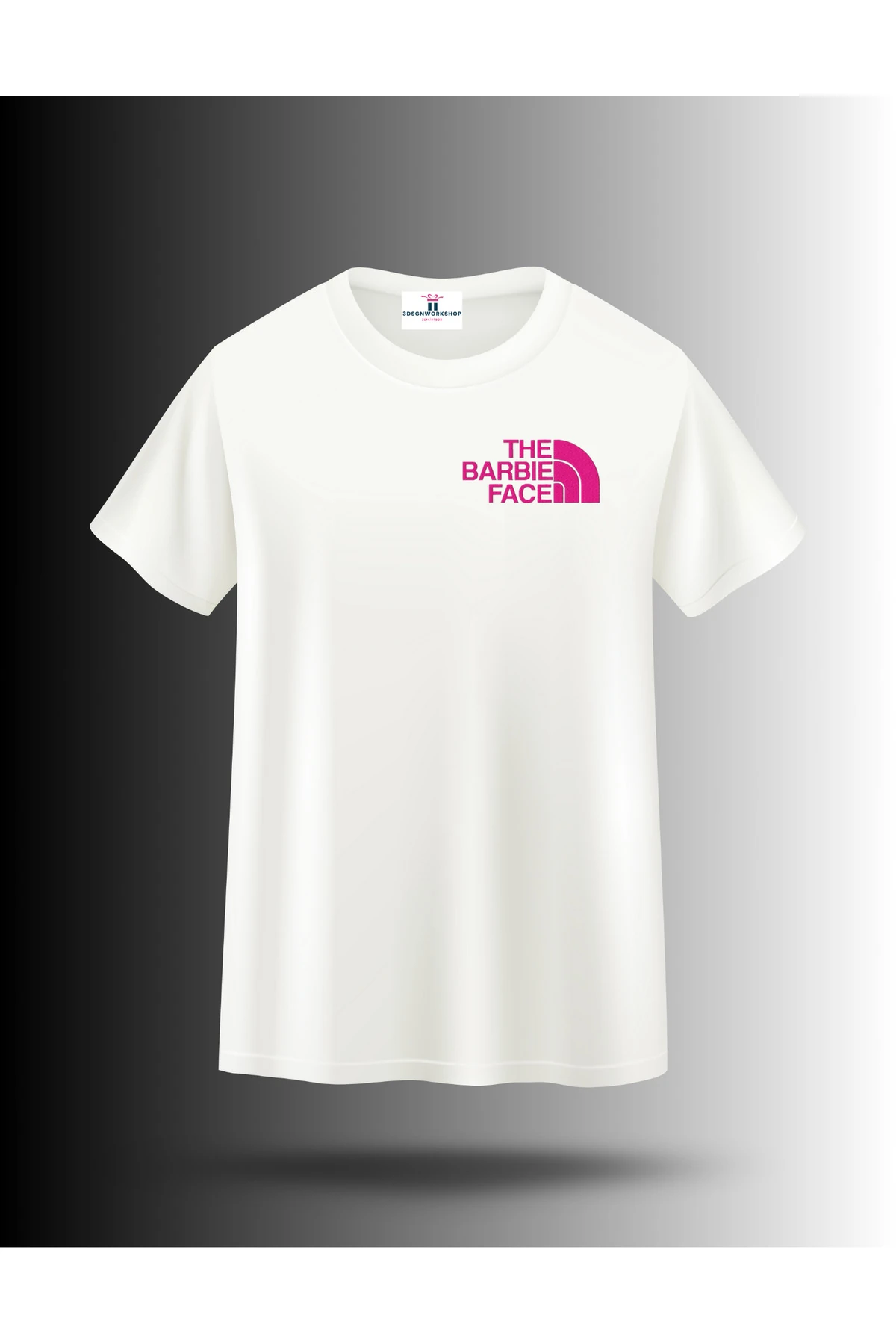 Mix T-Shirt Model Barbie Face Tasarım(,Hediye,Paketi Yapılır,Not Yazılır)