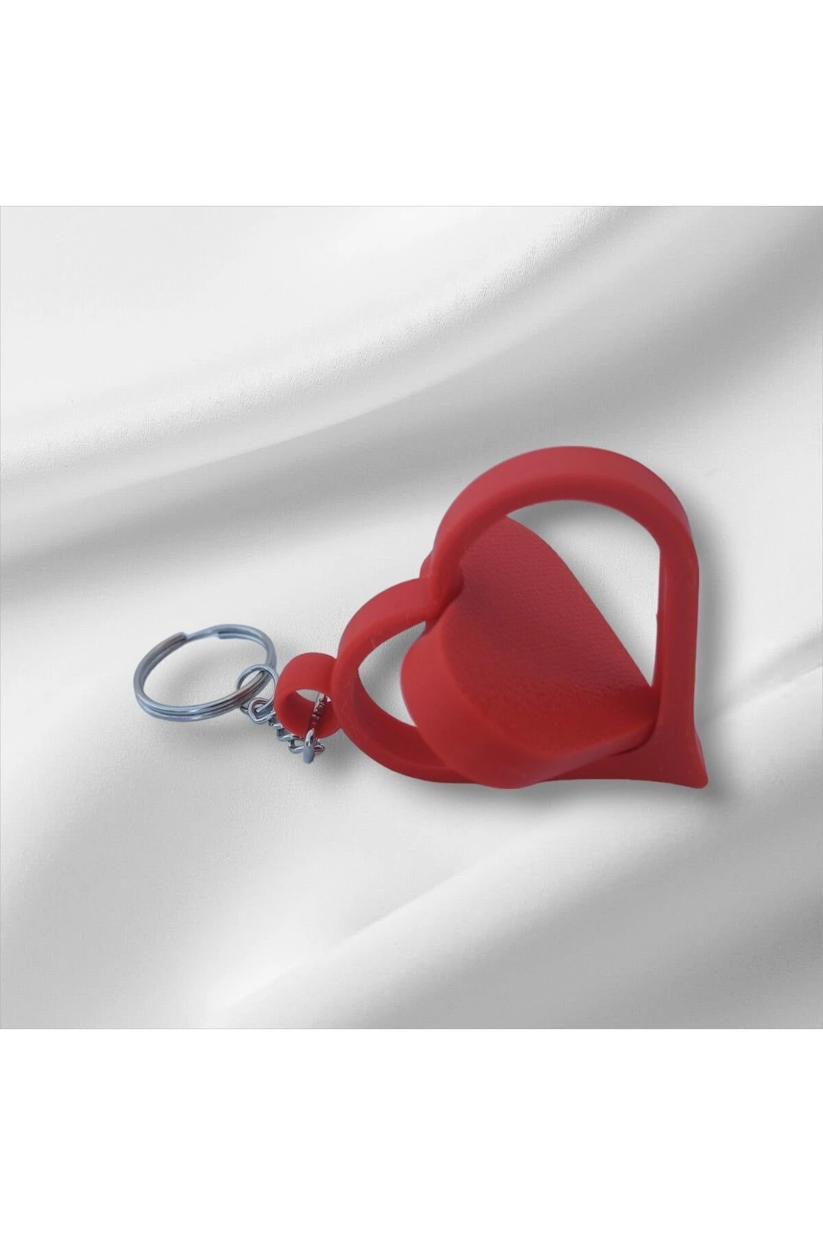 Kişiye Özel Kalp Tasarımlı Dönen Anahtarlık (ÖZELLEŞTİRİLEBİLİR)