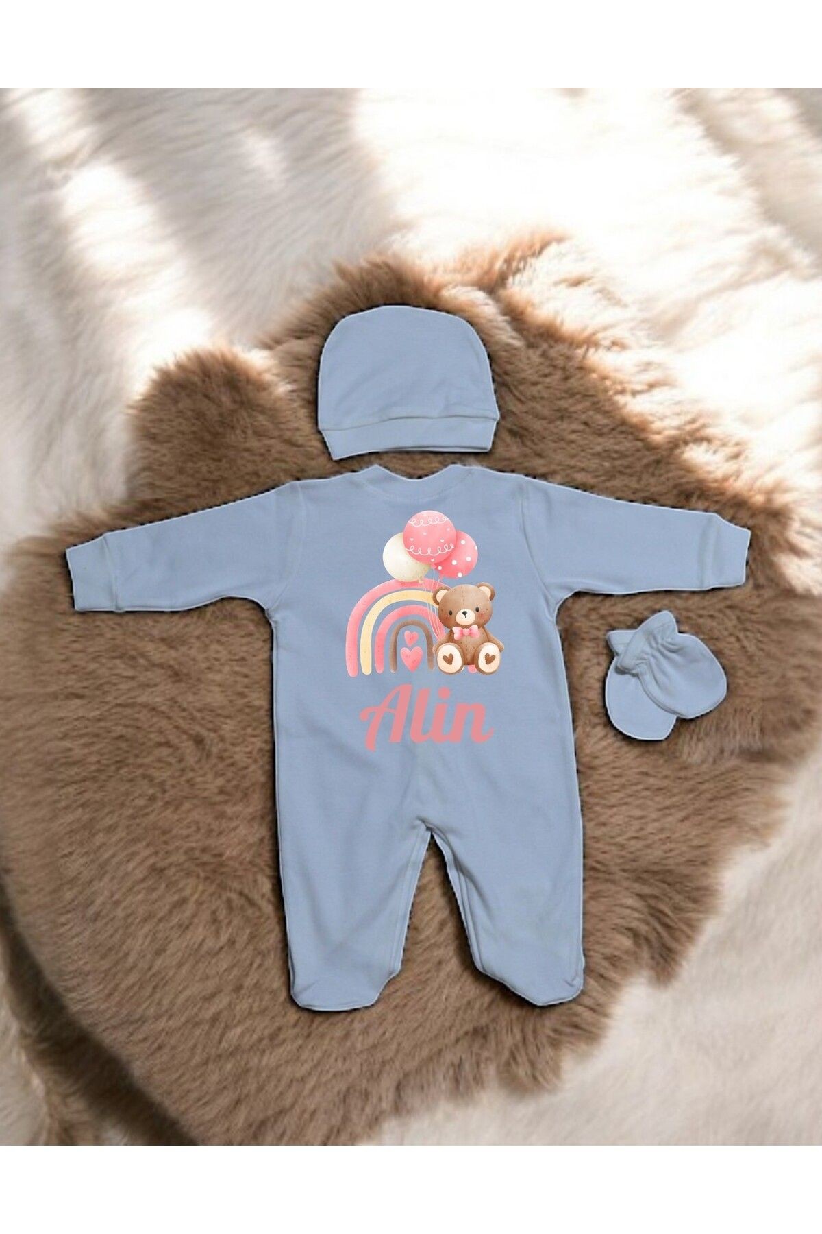 Kişiselleştirilebilir Bebek Tulum Set
