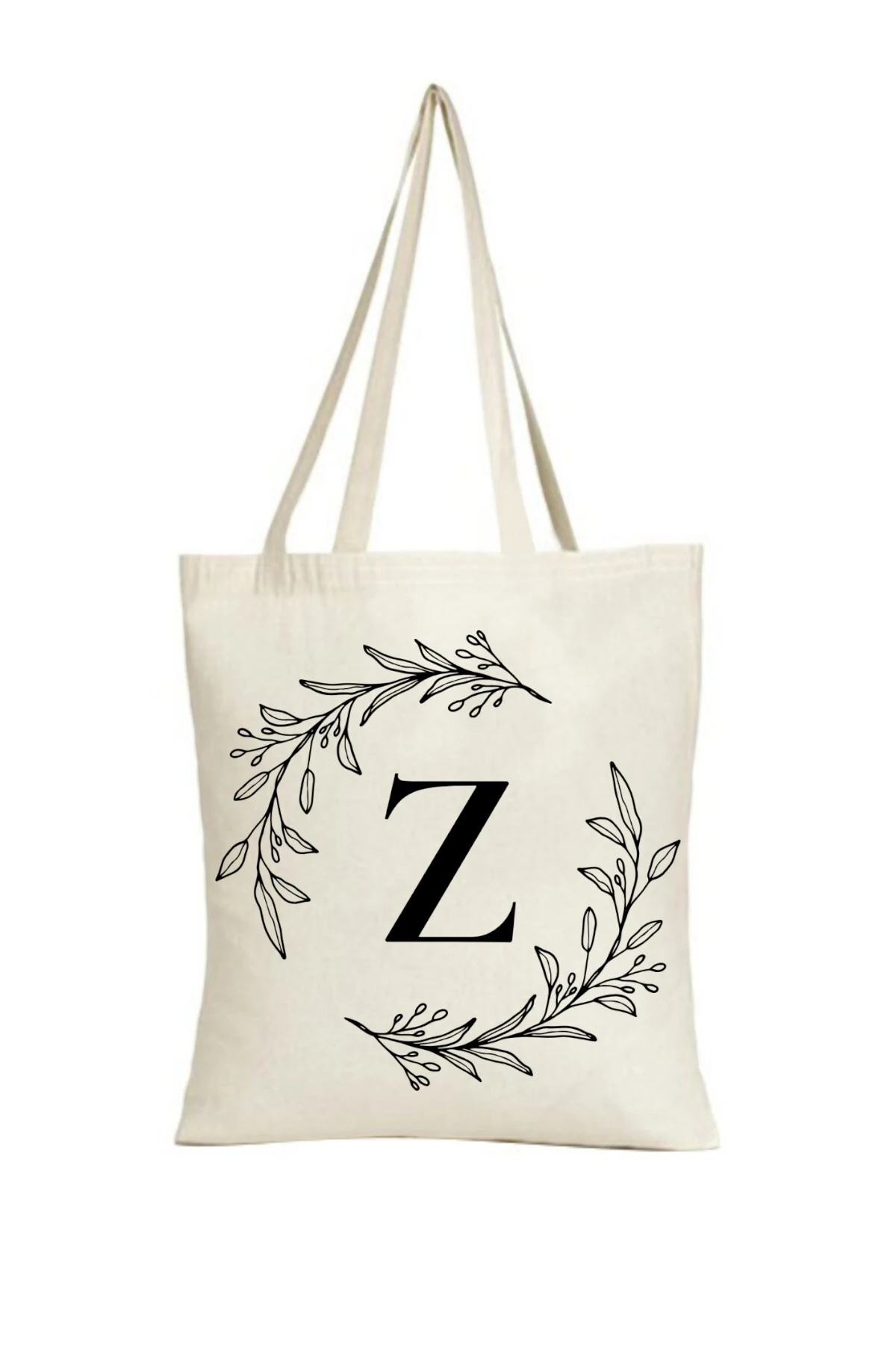 Kişiye Özel Tasarlanabilir Harf Tasarımlı Keten Askılı Bez Çanta(,Hediye,Paketi Yapılır,Not Yazılır)