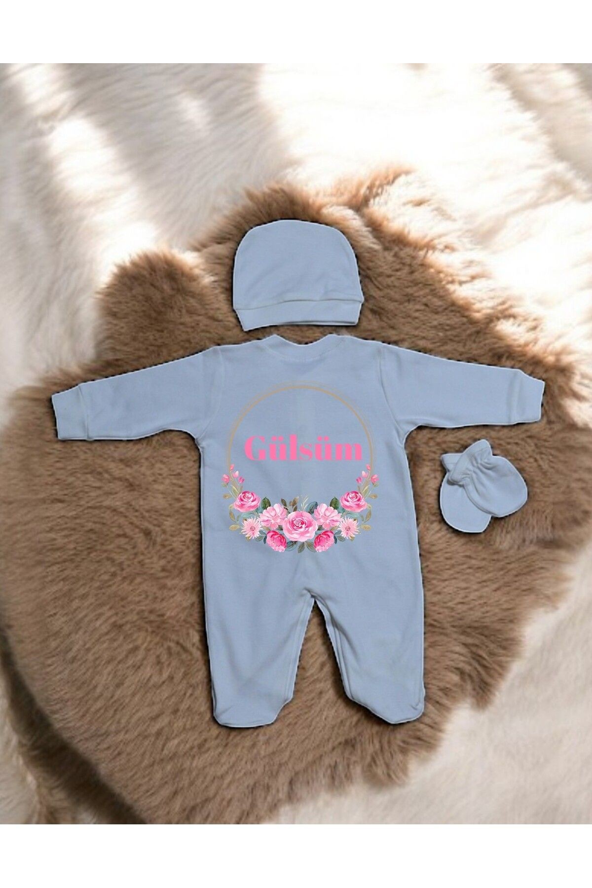 Kişiselleştirilebilir Bebek Tulum Set