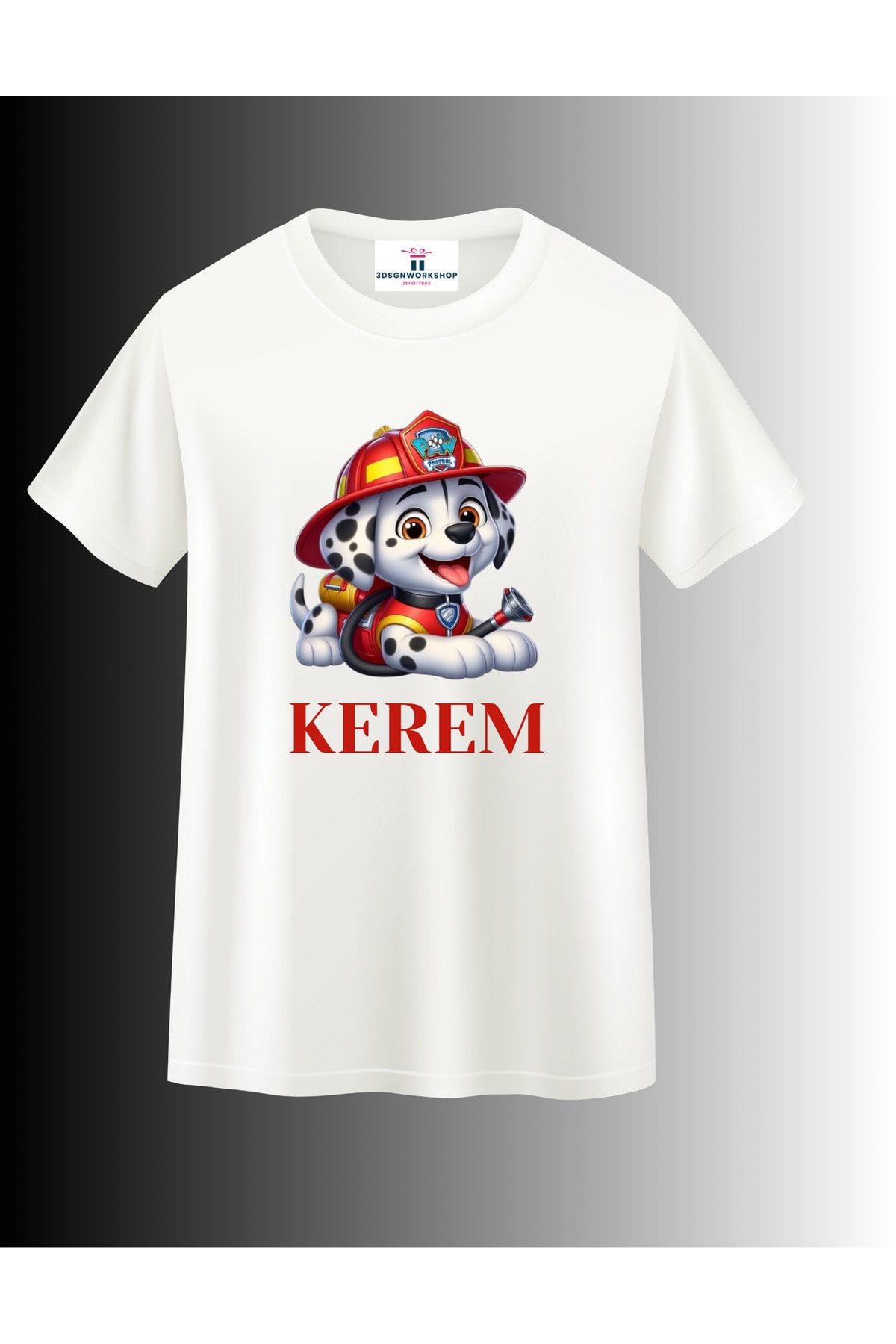 Çizgi Film Karakteri Paw Patrol Tasarım T-shirt(,Hediye,Paketi Yapılır,Not Yazılır)