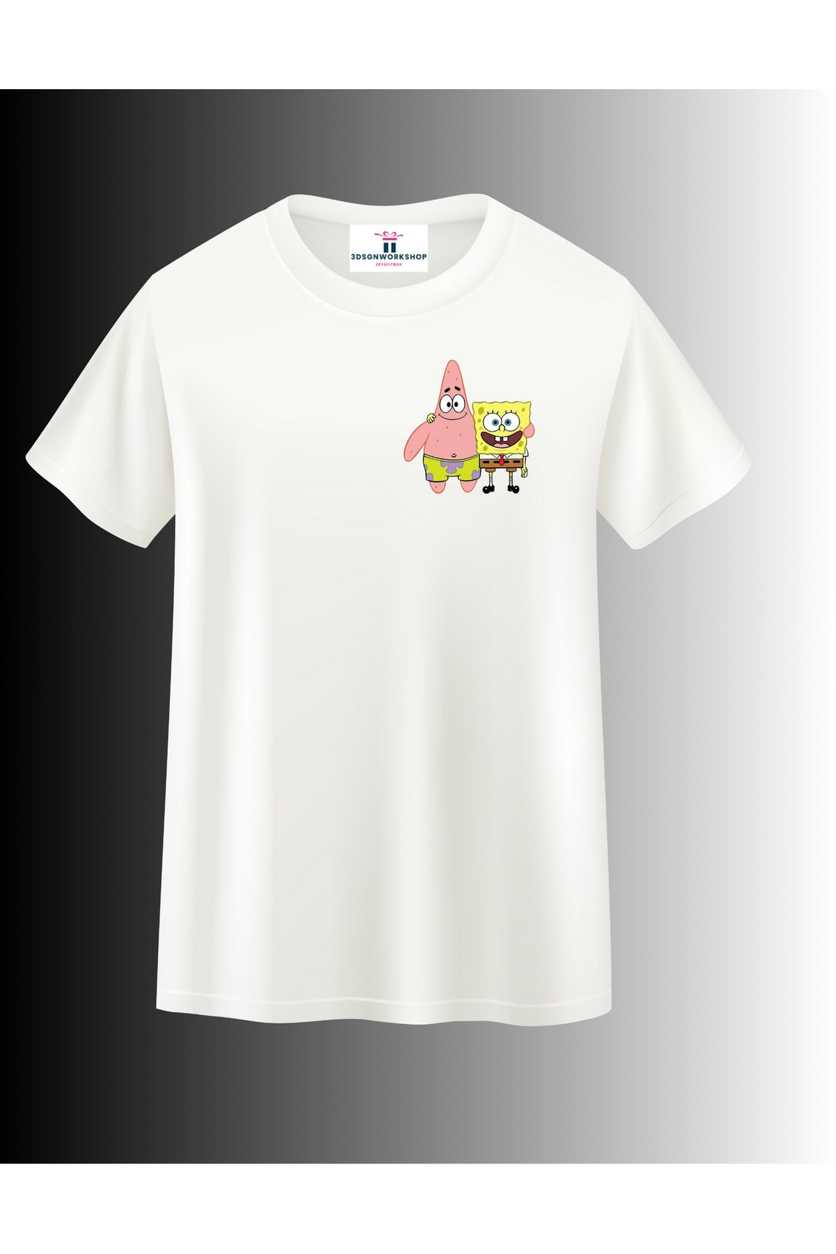 Çizgi Film Karakteri Sünger Bob Kare Pantolon Tasarım T-shirt(,Hediye,Paketi Yapılır,Not Yazılır)