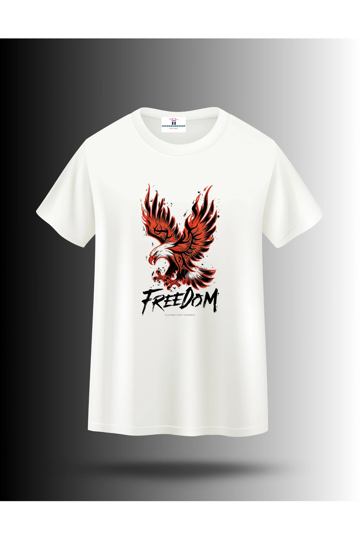 Mix T-Shirt Model Freedom Tasarım (,Hediye,Paketi Yapılır,Not Yazılır)