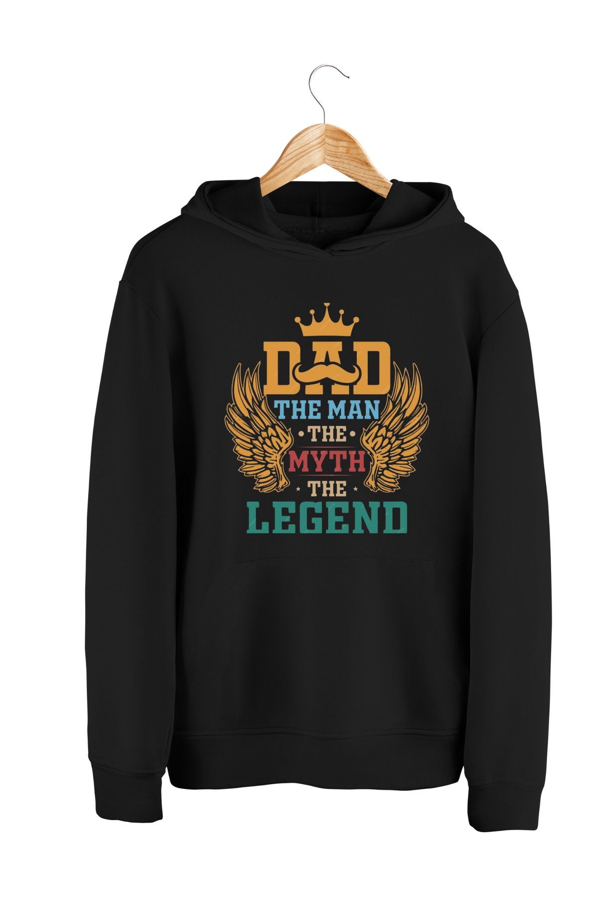 Efsane Baba Konseptli Kapşonlu Sweatshirt
