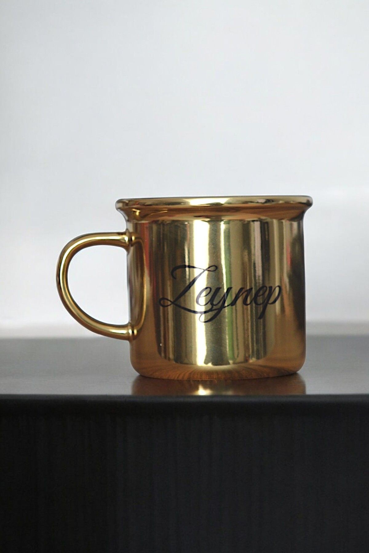 Kişiye Özel Isimli Gold Kupalı Set ( Premium Kutusunda)