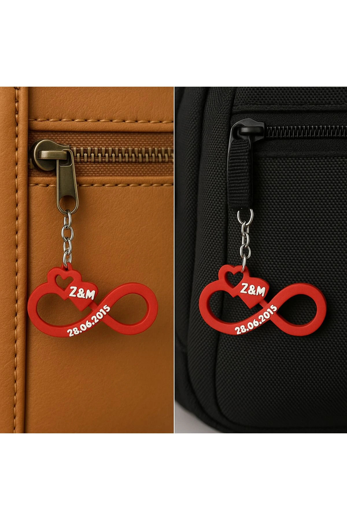 Kişiye Özel Sonsuz Aşk Anahtarlığı Hediye Kutulu (ÖZELLEŞTİRİLEBİLİR)