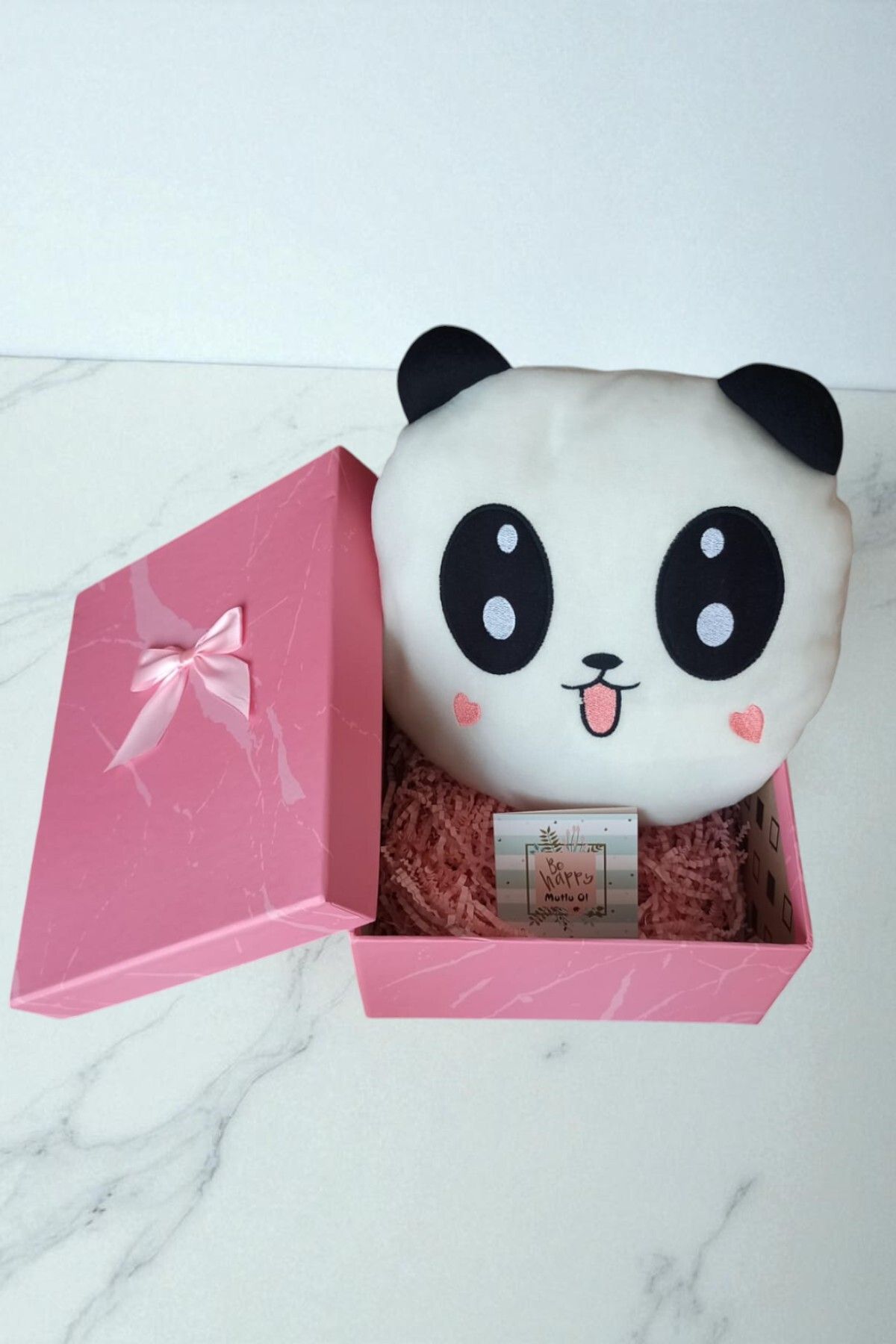 Sevimli Panda Peluş 30cm (Premium,Hediye Kutusunda,Not Yazılabilir)