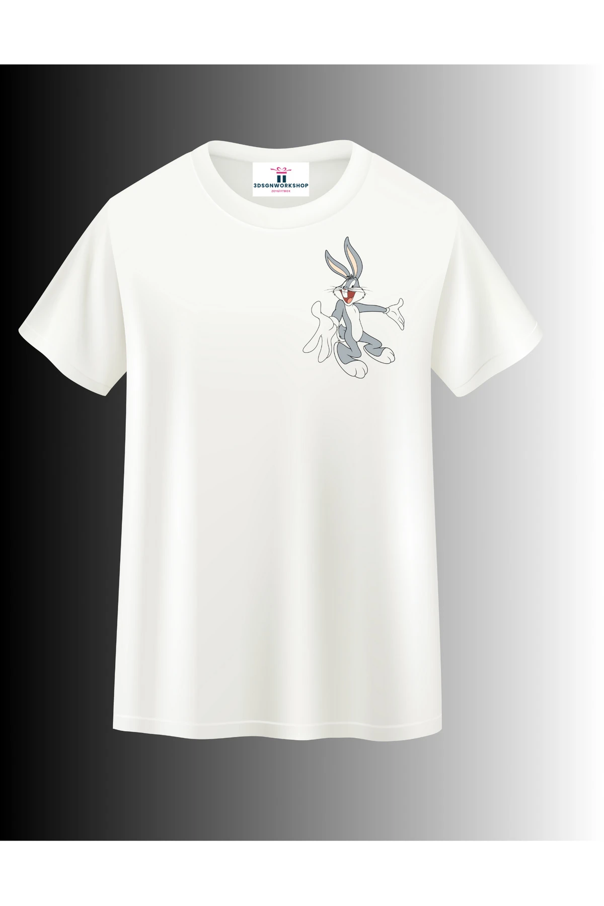 Çizgi Film Karakteri Bugs Bunny Tasarım T-Shirt(,Hediye, Paketi Yapılır,Not Yazılır)
