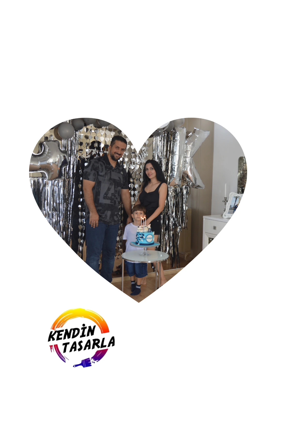 Kişiye Özel Tasarım-Kalp Magnet 7x8cm-5 adet(,Hediye,Paketi Yapılır,Not Yazılır)