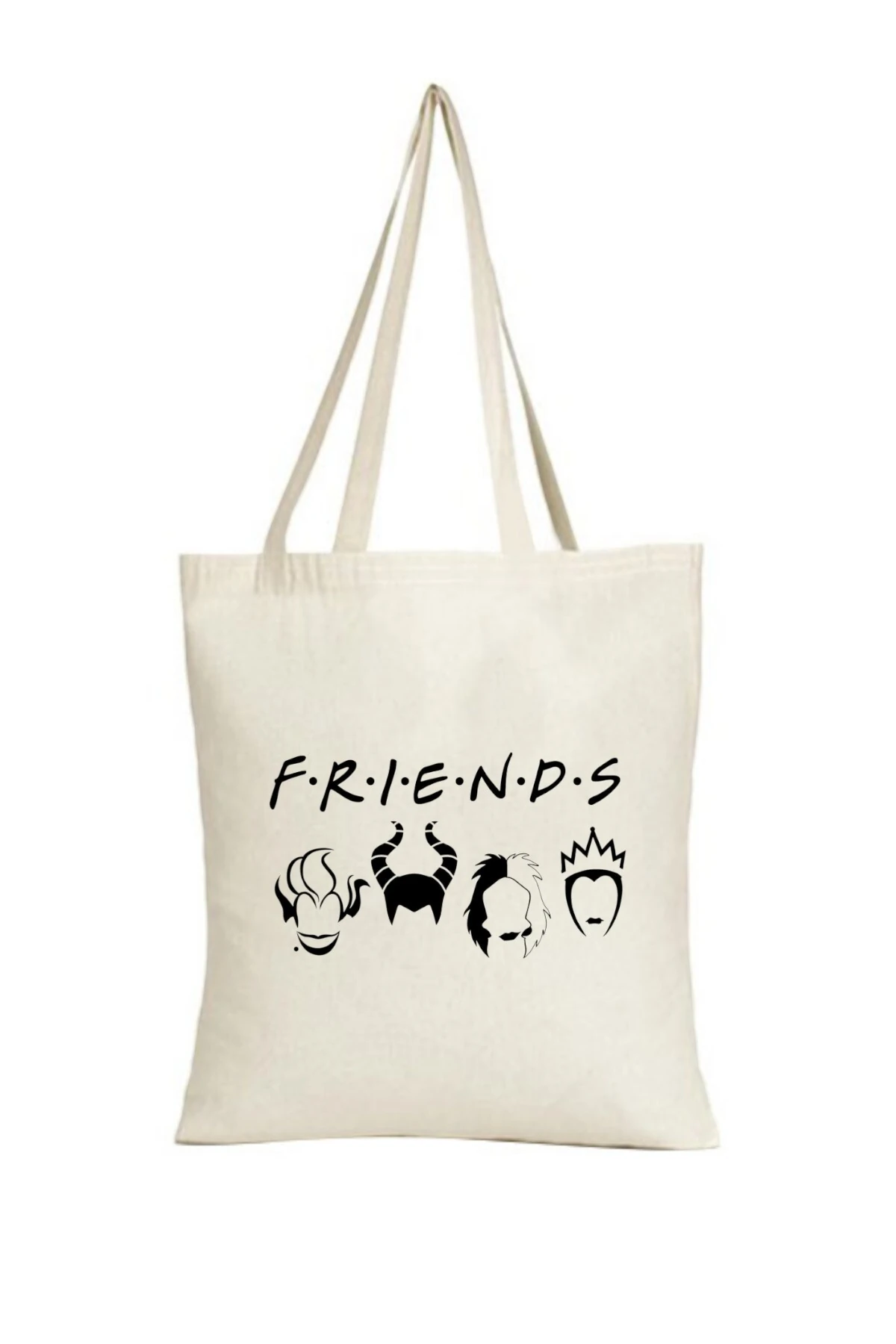 Film Konsept Friends Tasarımlı Keten Askılı Bez Çanta(,Hediye,Paketi Yapılır,Not Yazılır)
