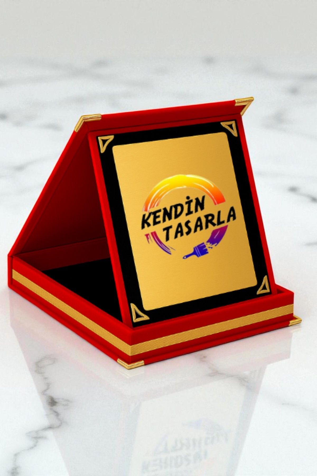 KİŞİSELLEŞTİRİLEBİLİR KADİFE ALBÜM PLAKET ORTA BOY 16X20CM 1 adet (Not Yazılabilir)