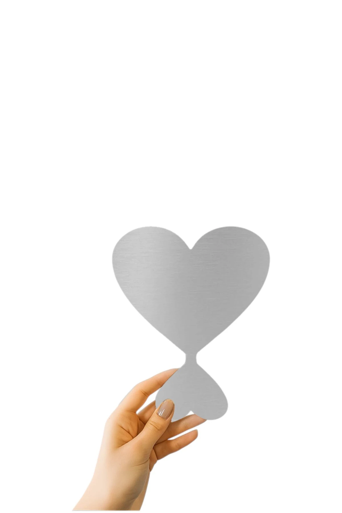 Kişiye Özel Tasarım Kalpli Metal Levha 15x19cm (,Hediye,Paketi Yapılır,Not Yazılır)