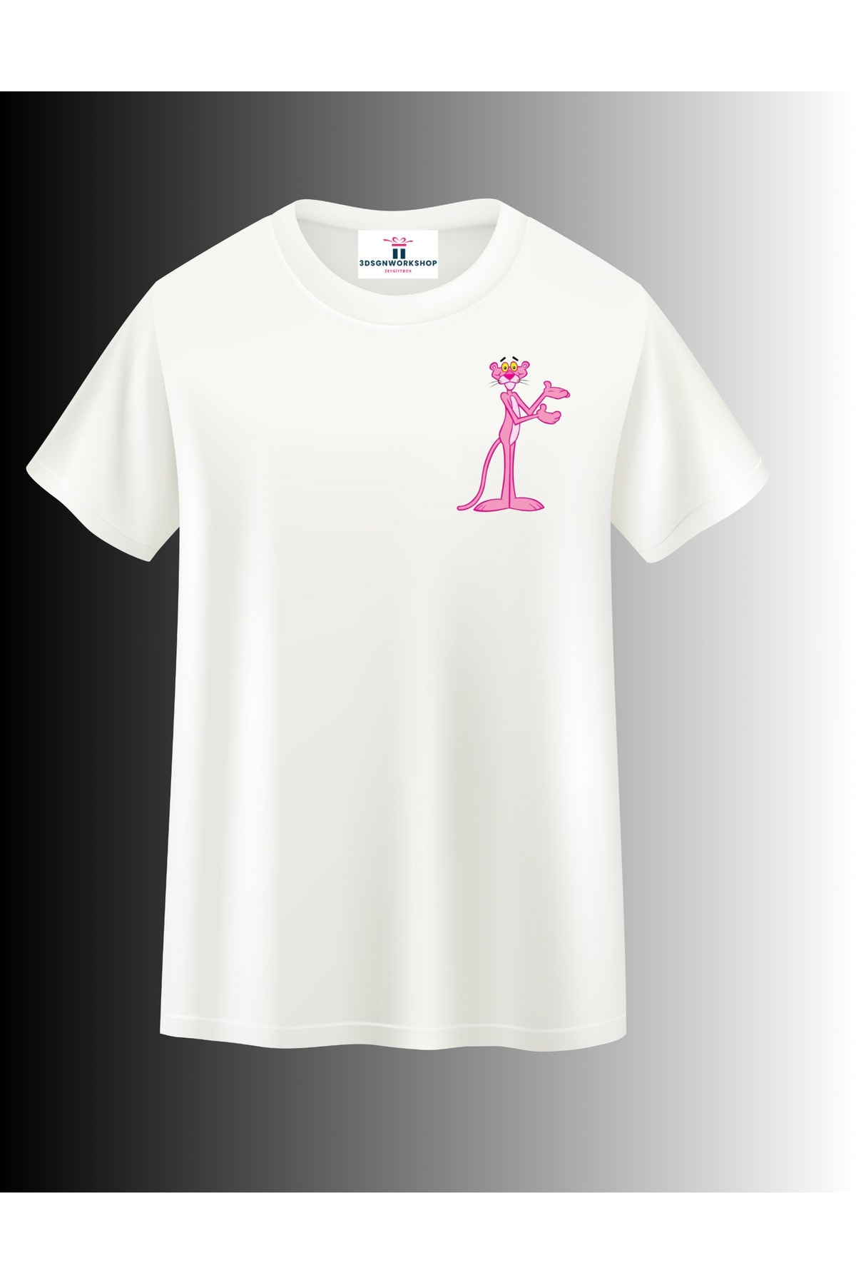 Çizgi Film Karakteri Pembe Panter Tasarım T-shirt(,Hediye,Paketi Yapılır,Not Yazılır)