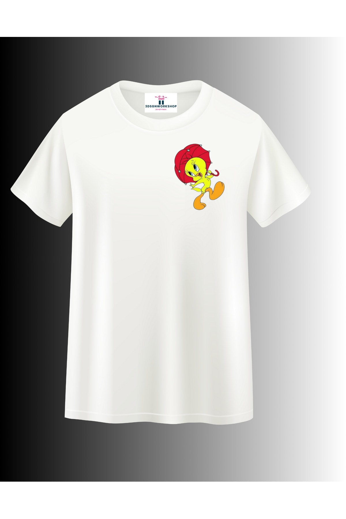 Çizgi Film Karakteri Tweety Tasarım T-shirt(,Hediye,Paketi Yapılır,Not Yazılır)
