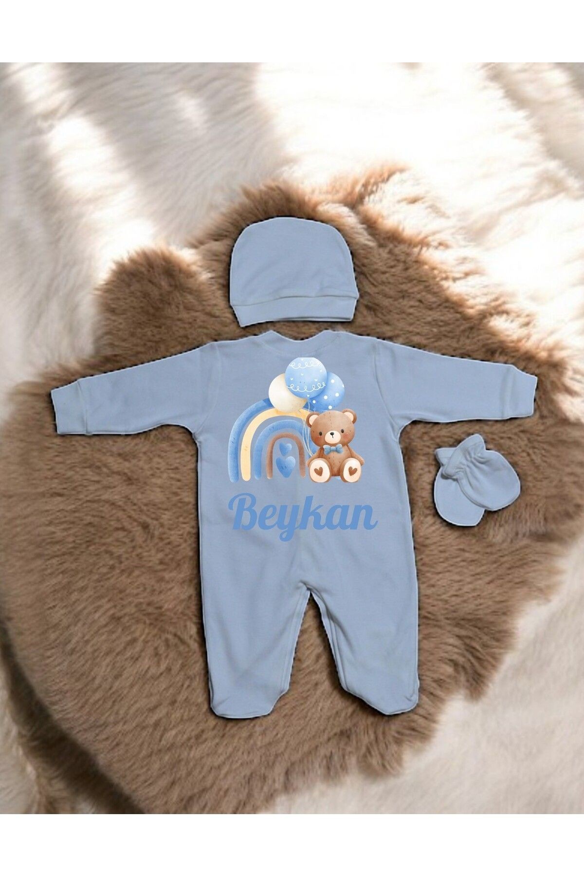 Kişiselleştirilebilir Bebek Tulum Set