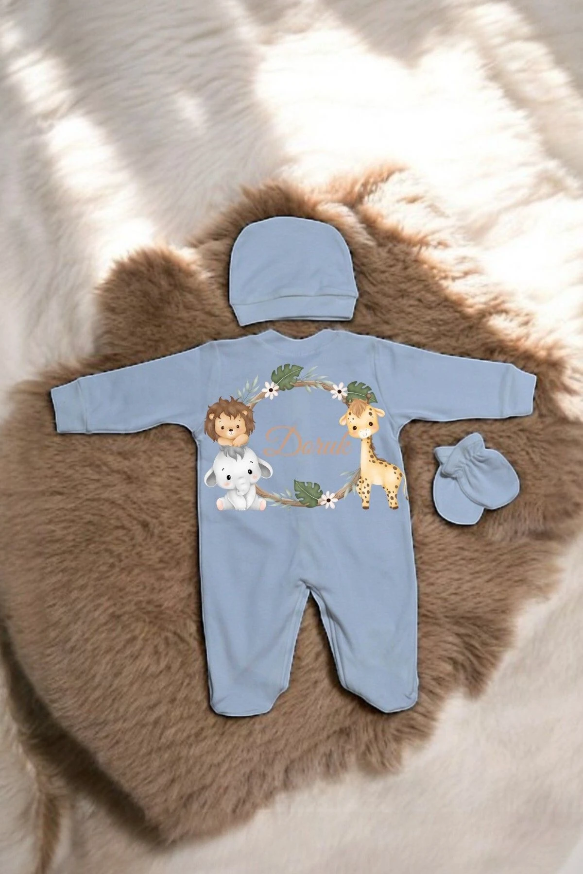 Kişiselleştirilebilir Bebek Tulum Set