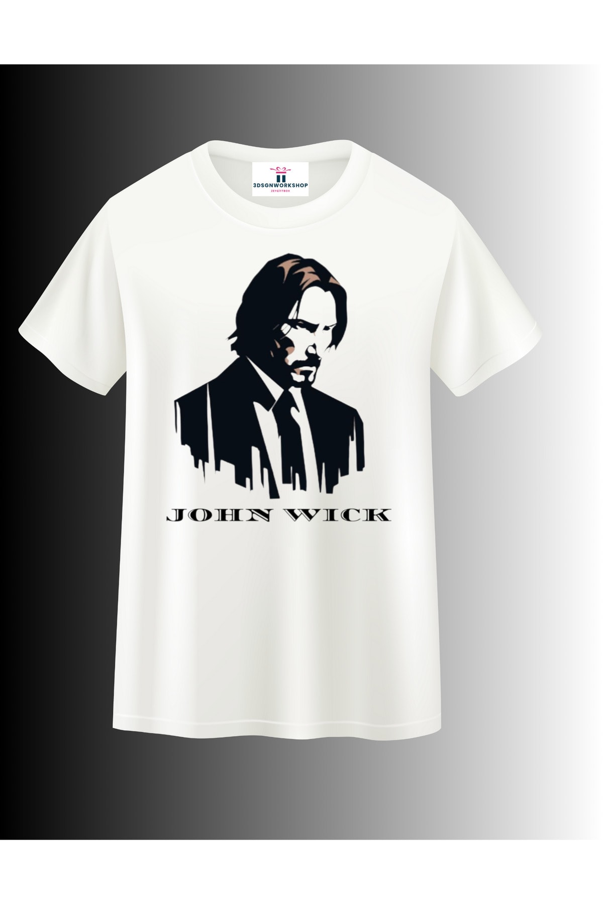 Mix T-Shirt Film Serisi John Wick Tasarım (,Hediye,Paketi Yapılır,Not Yazılır)