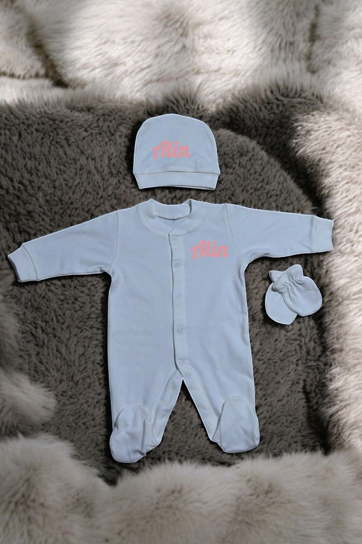 Kişiselleştirilebilir Bebek Tulum Set