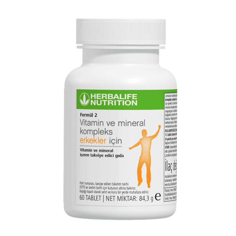 Formül 2 Vitamin ve Mineral Kompleks - Erkeklere Özel