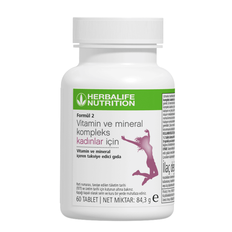 Formül 2 Vitamin ve Mineral Kompleks - Kadınlara Özel