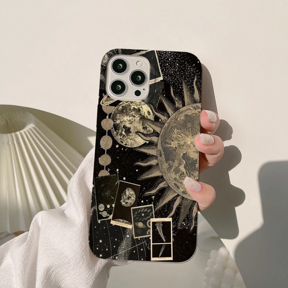 Ay ve güneş tasarımlı kılıf