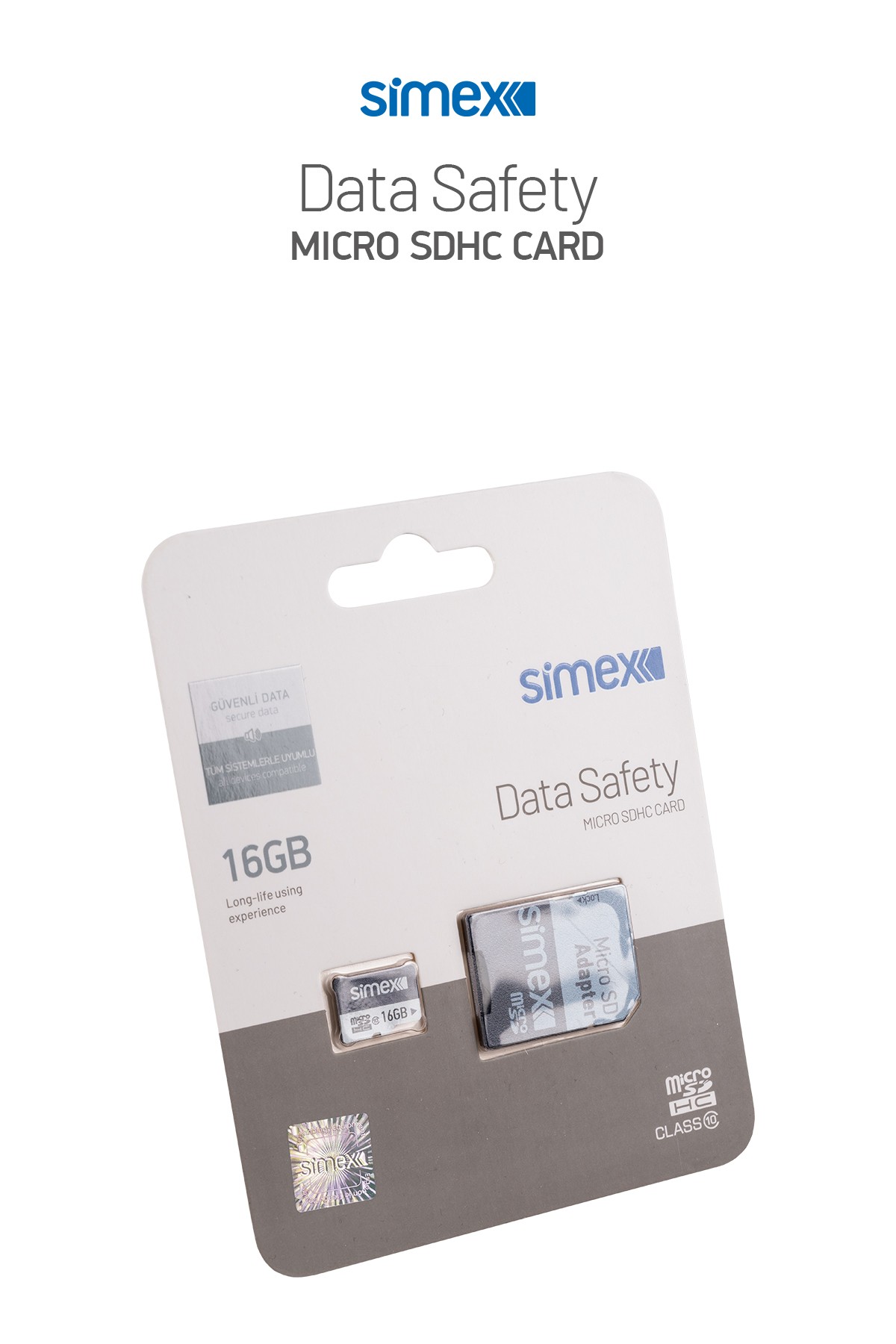 Simex SH-101 Data Safety Micro SD 16GB Hafıza Kartı