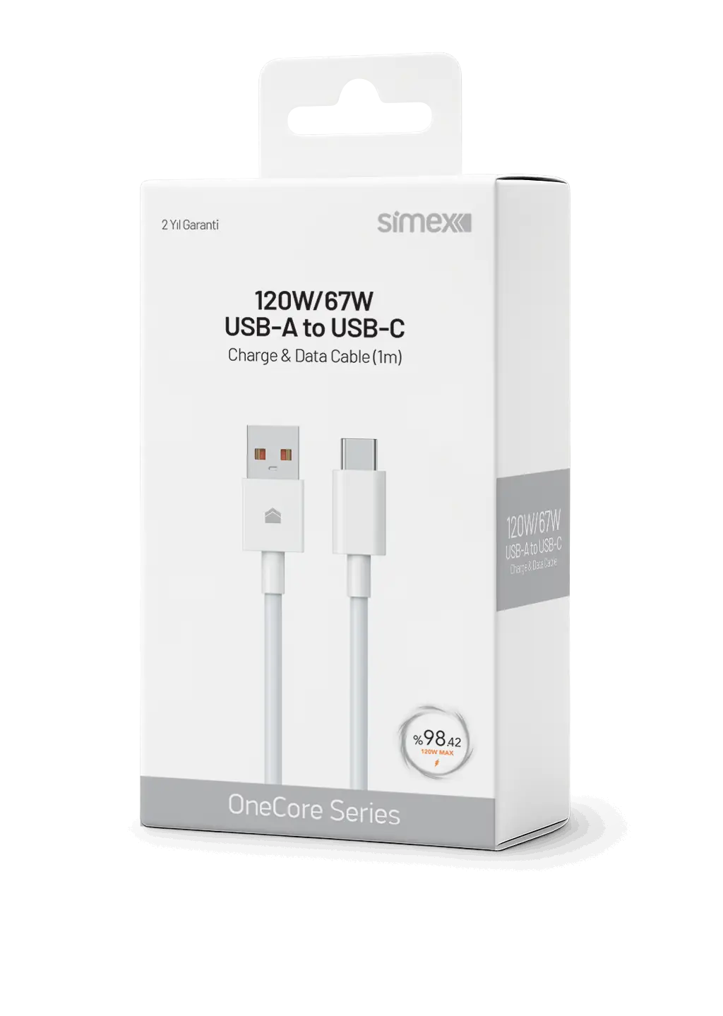 120W 67W USB-C Veri Kablosu 1mt Simex SPK-15