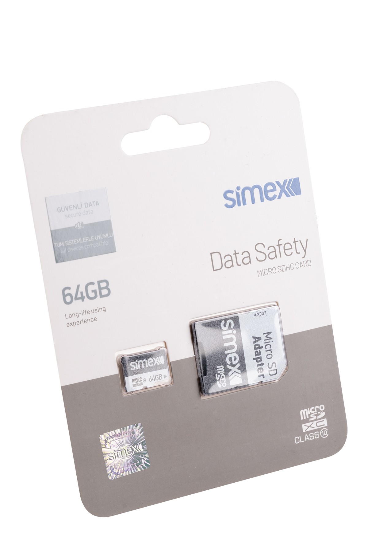 Simex SH-101 Data Safety Micro SD 64GB Hafıza Kartı