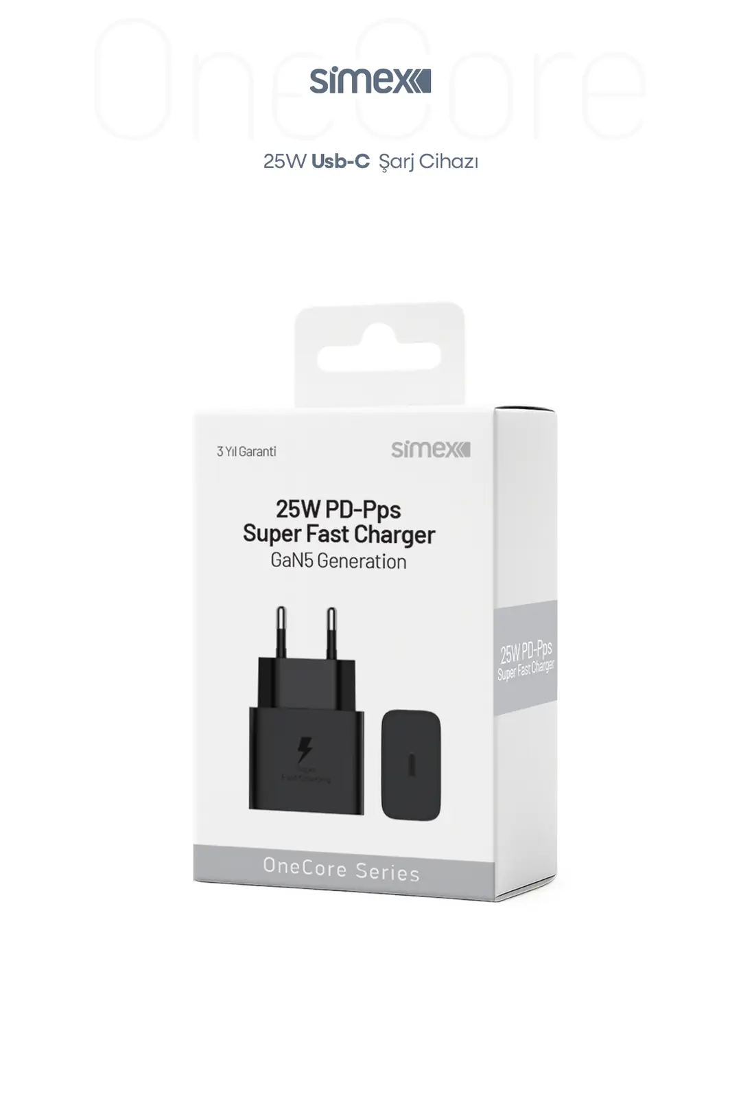 20W PD USB-C Şarj Cihazı Simex SPS-17