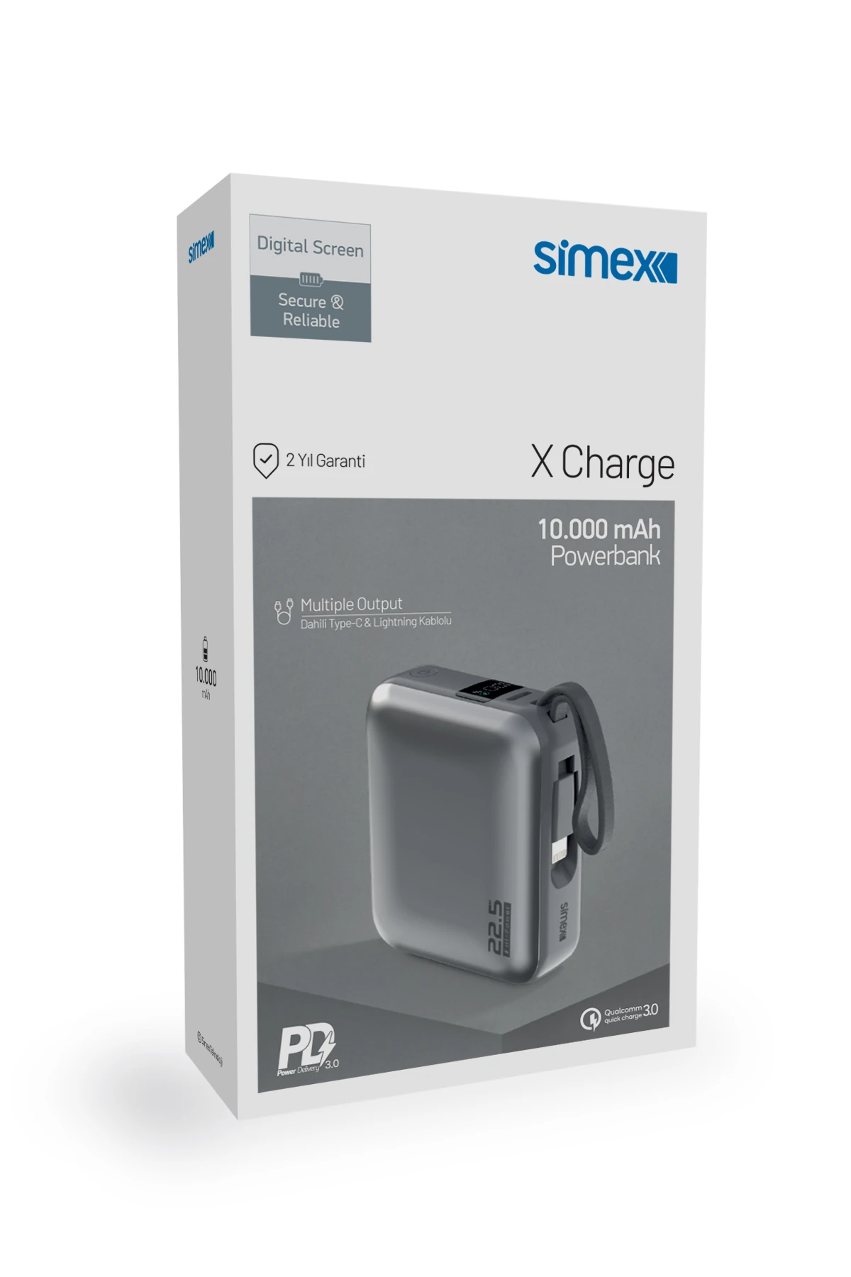 10000 mAh Taşınabilir Powerbank Simex X Charge