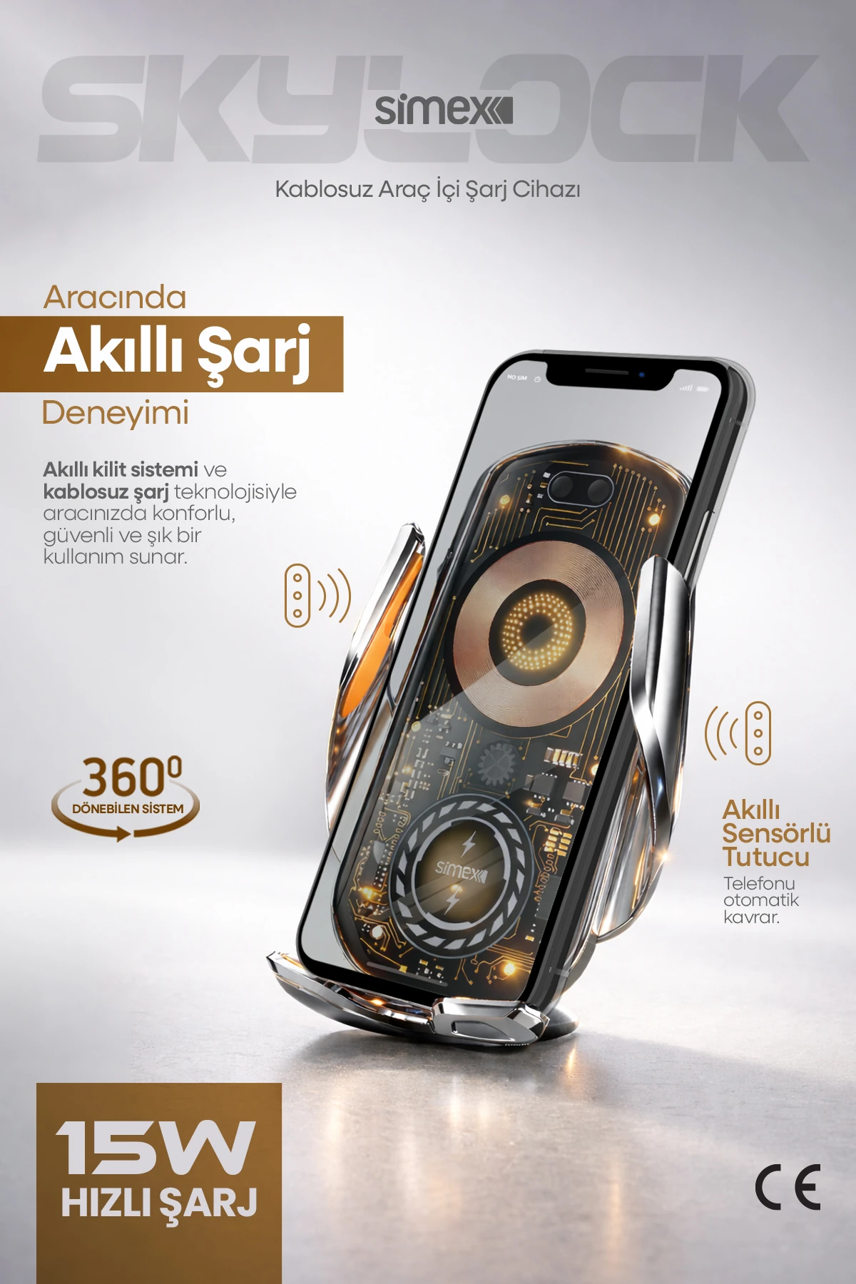 Akıllı Telefon Tutucu Simex ST-212 Skylock