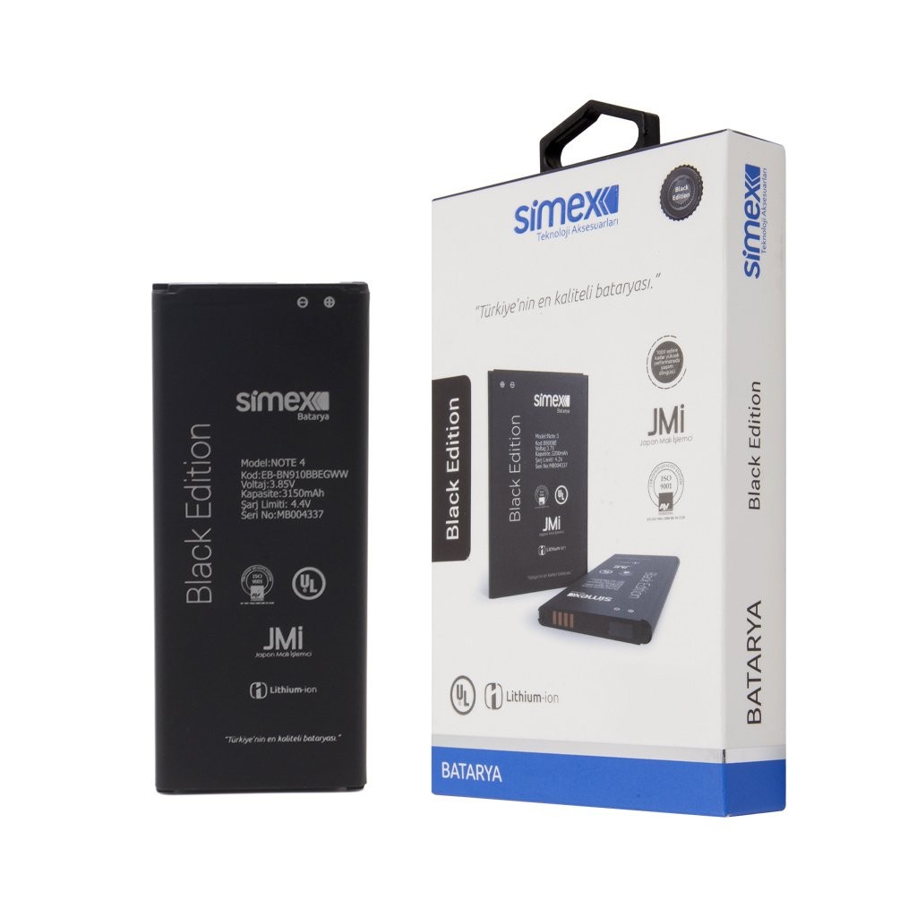 Simex Samsung Note4 SBT-01 EB-BN910BBEGWW Batarya