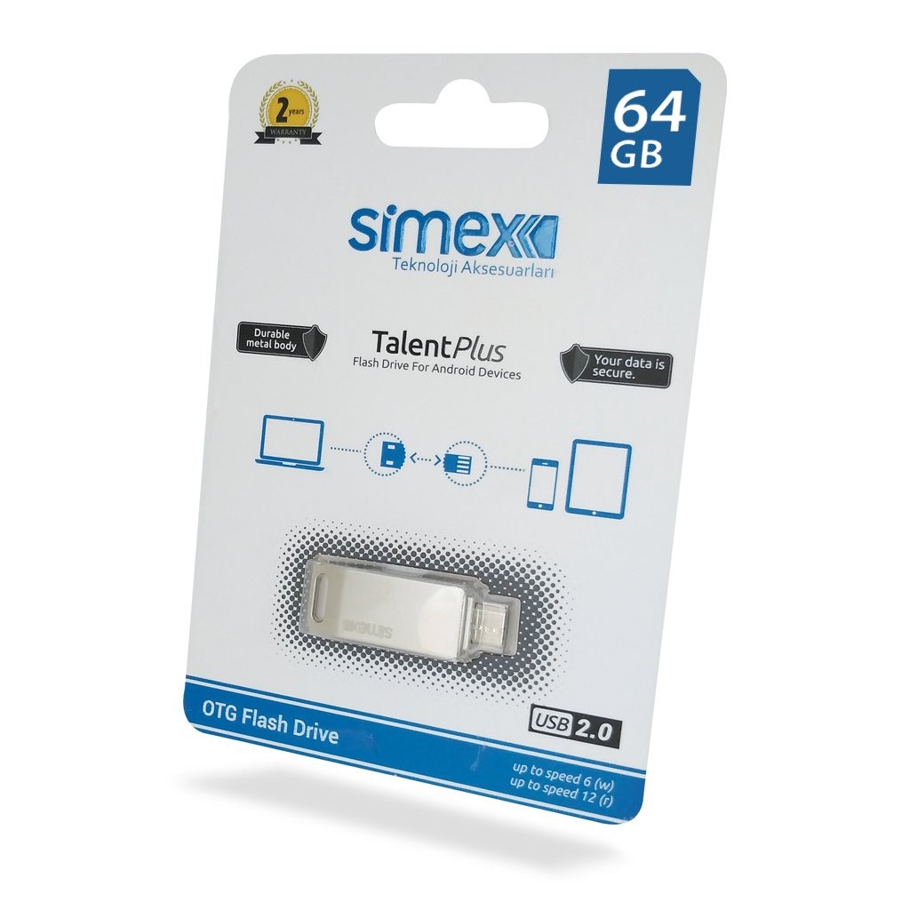 Simex SU-103 Talent Plus Otg Micro 64GB USB Bellek