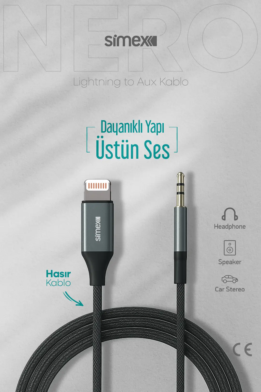 AUX Bağlantı Kabloları Modelleri ve Fiyatları - simex.com.tr
