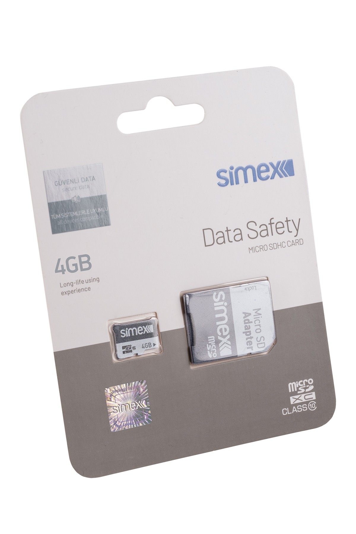 Simex SH-101 Data Safety Micro SD 4GB Hafıza Kartı