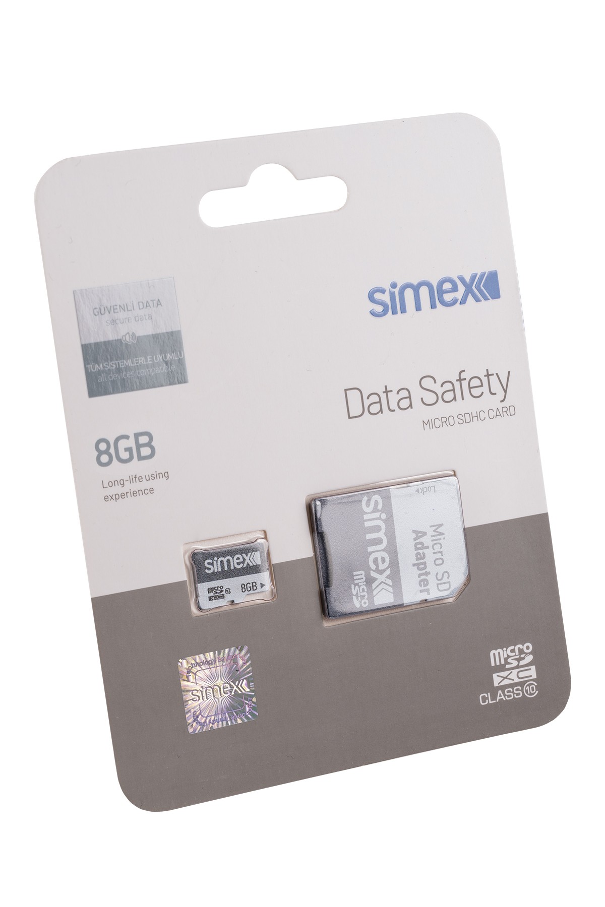 Simex SH-101 Data Safety Micro SD 8GB Hafıza Kartı
