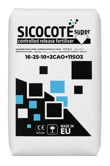 SICOCOTE Super CRF 16-25-10 + 2CaO + 11SO₃ | Kontrollü Salınımlı Granül Gübre | 25 KG | Made in EU
