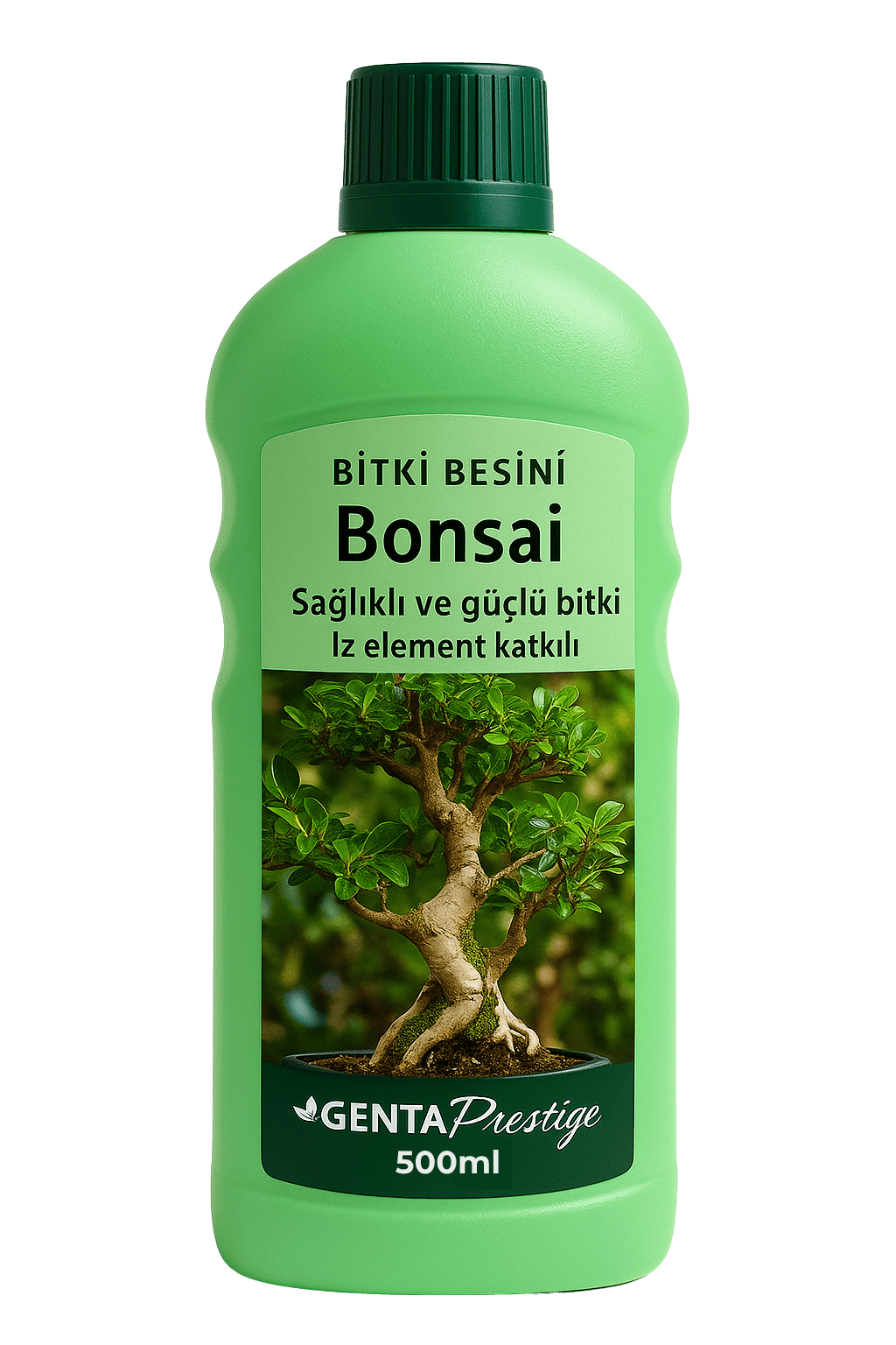 GENTA Prestige Bonsai Sıvı Bitki Besini 500 ML – İz Element Katkılı, Güçlü Kök & Yaprak Bakımı