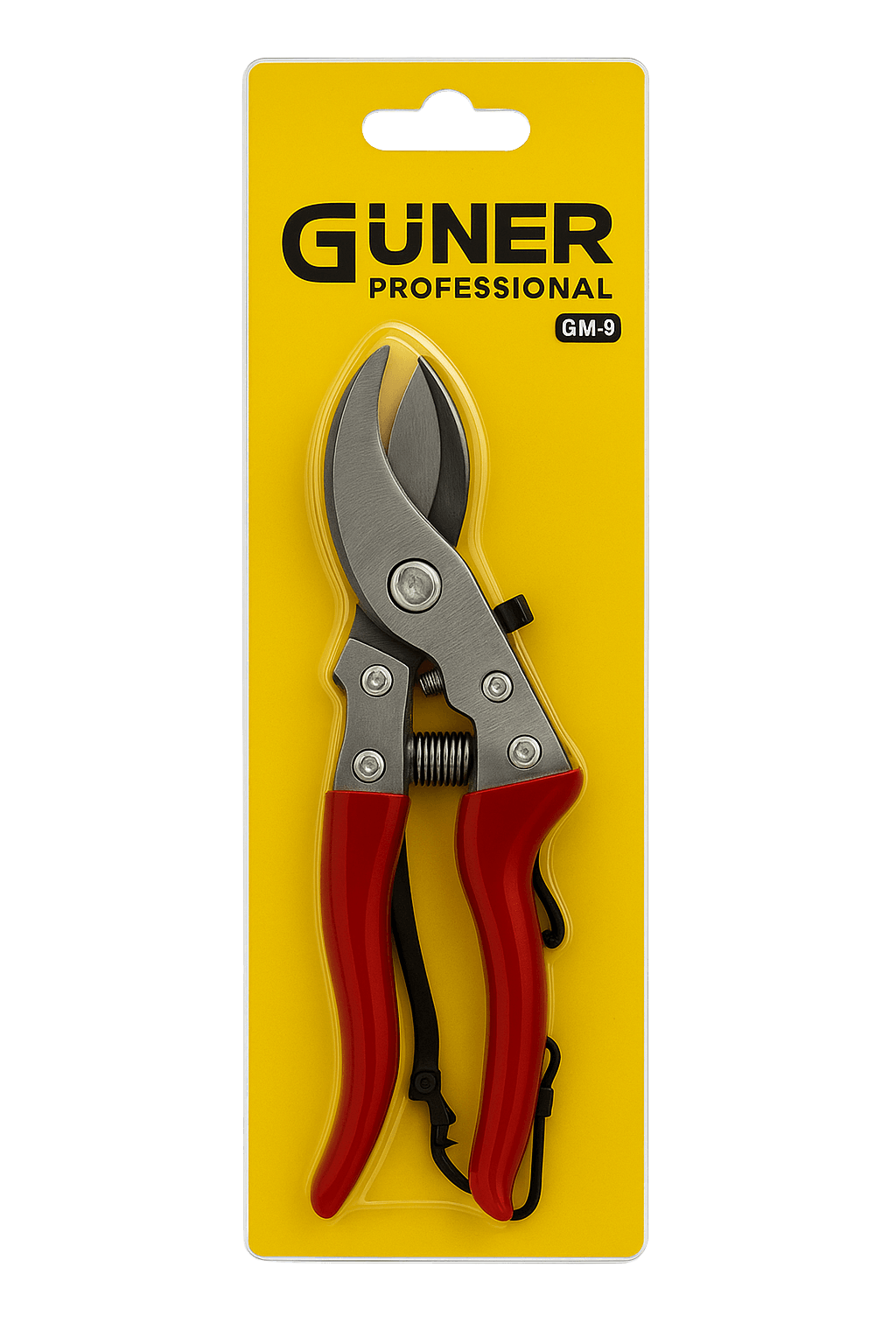 Güner GM-3 Profesyonel Budama Makası – Sağlam Gövde, Keskin Bypass Bıçak, Ergonomik Tutma Sapı