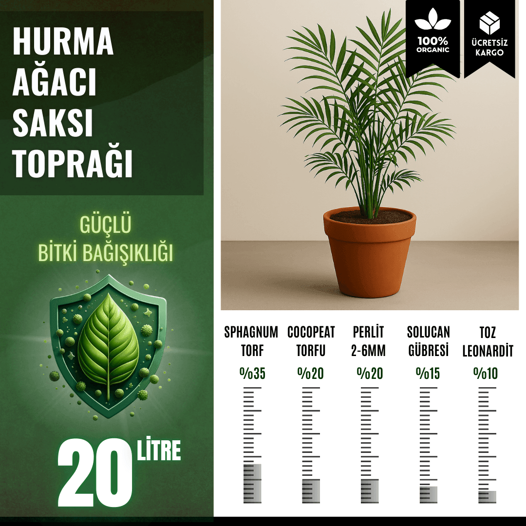 Hurma Ağacı Saksı Toprağı – 20 Litre