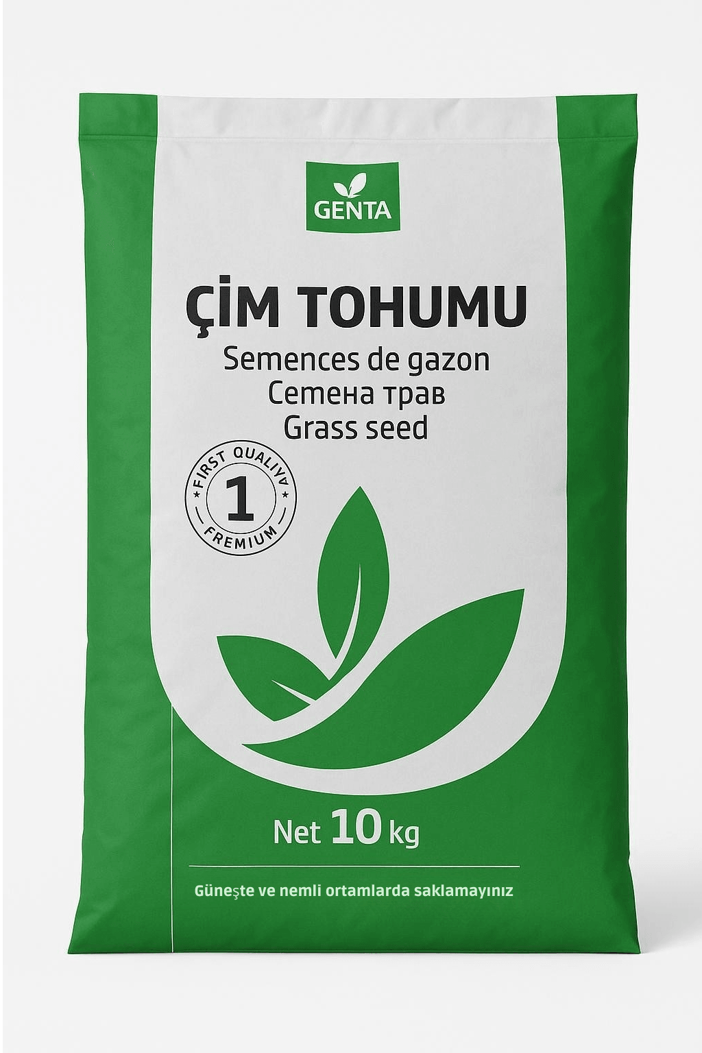 GENTA Çim Tohumu 10 kg | Hızlı Çimlenme | Yoğun Kullanıma Uygun, Kaliteli Tohum Karışımı