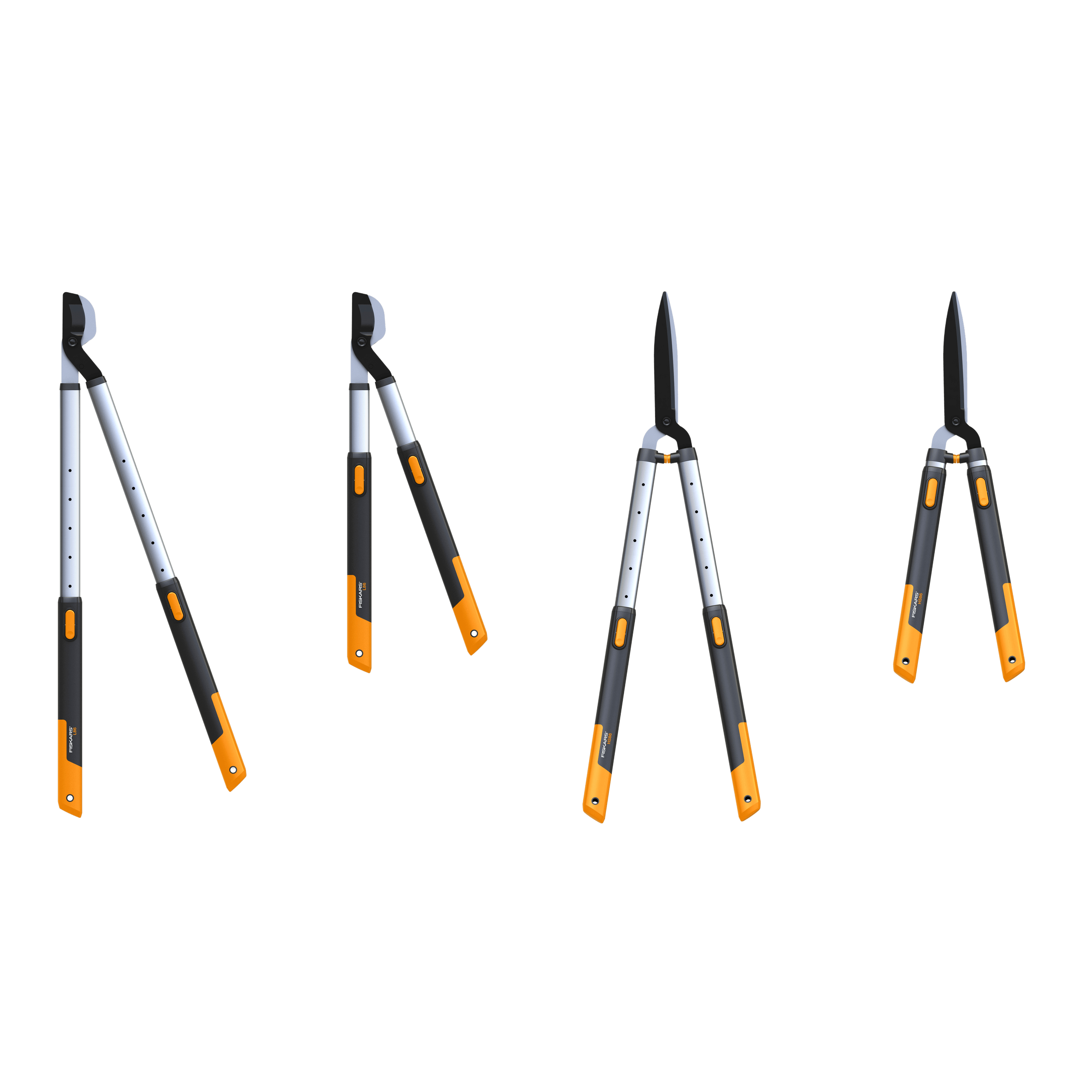 Fiskars HS86 Teleskopik Çit Budama Makası - Uzatılabilir Saplı Çalı Budama Makası (68-93 cm)