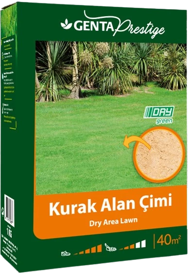 GENTA Prestige Kurak Alan Çimi | 40 m² | Suya Dayanıklı Çim Tohumu | Düşük Sulama İhtiyacı