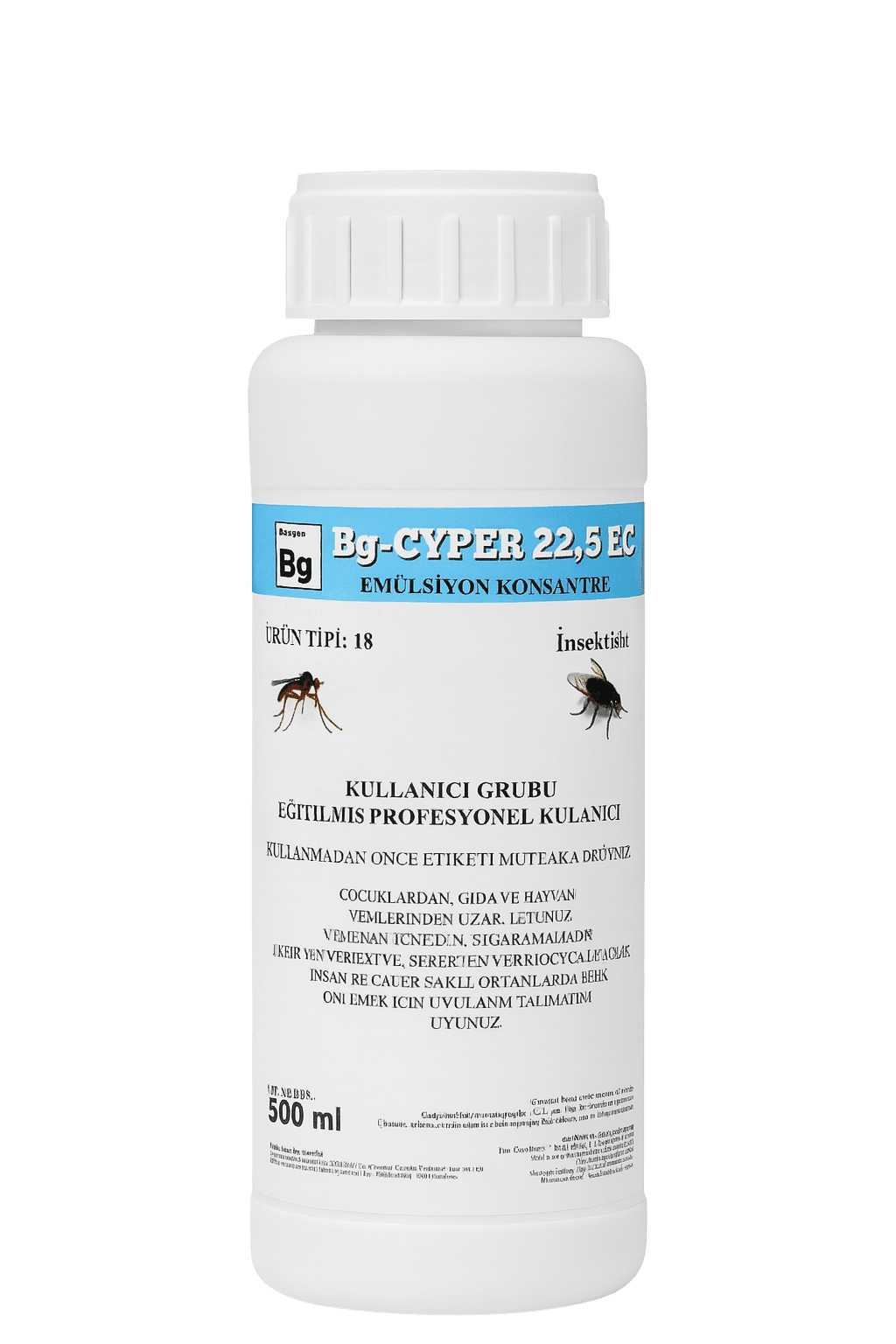 Baugen Bg‑CYPER 22,5 EC 500 ml Emülsiyon Konsantre – Sinek, Sivrisinek & Ev Haşeresi Kontrolü