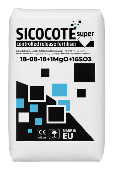 SICOCOTE Super CRF 18-08-18+1MgO+16SO₃ | Kontrollü Salınımlı Granül Gübre | 25 KG | Made in EU