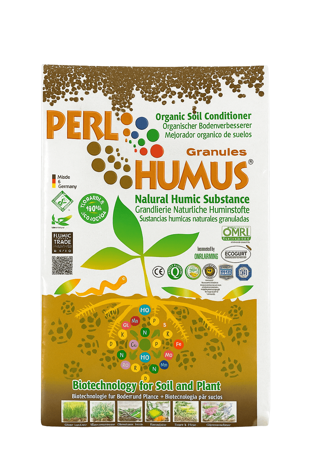Perl Humus Granül Organik Toprak Düzenleyici - Doğal Leonardit Humik Asit Gübre