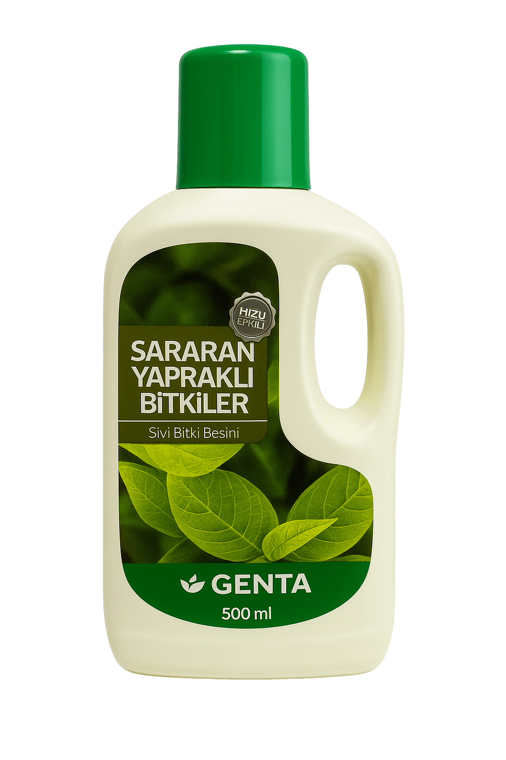 GENTA Sararan & Yeşil Yapraklı Bitkiler Sıvı Bitki Besini 500 ml – İz Elementli Klorofil Canlandırıcı Formül